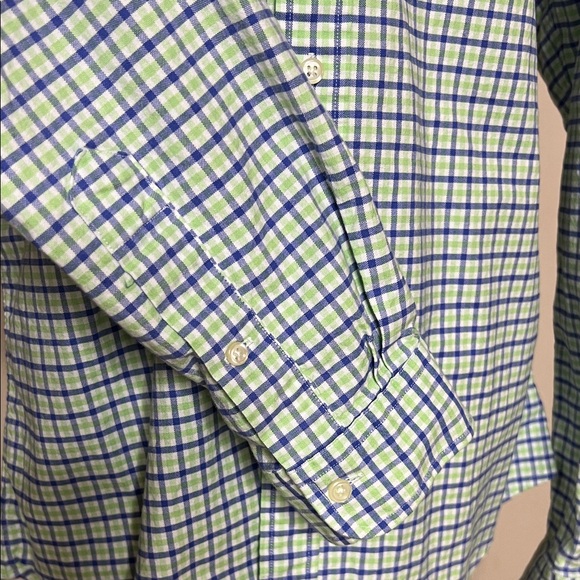 Ralph Lauren Blue and White Plaid Men's Shirt - Picture 7 of 10